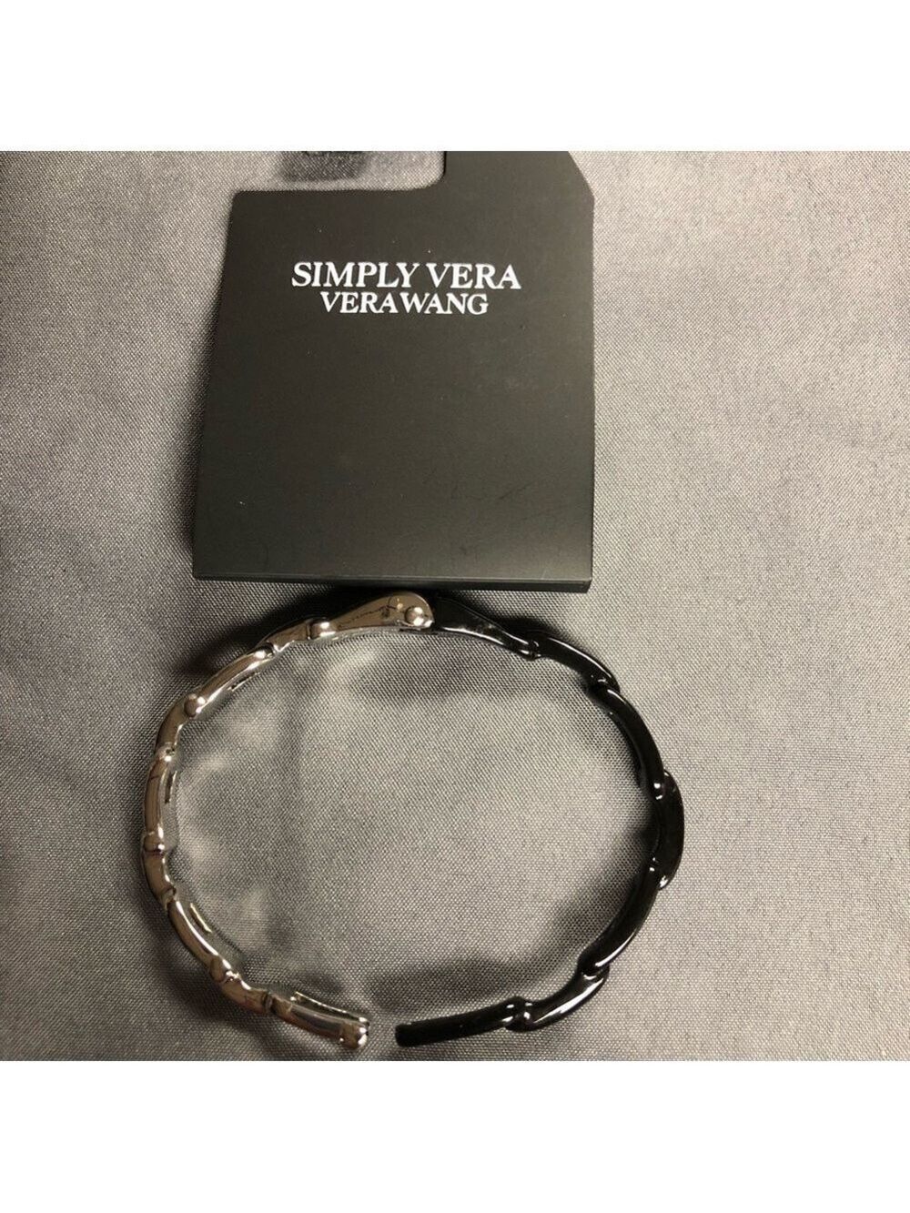 Simply Vera Vera Wang Black and Silver Bracelet